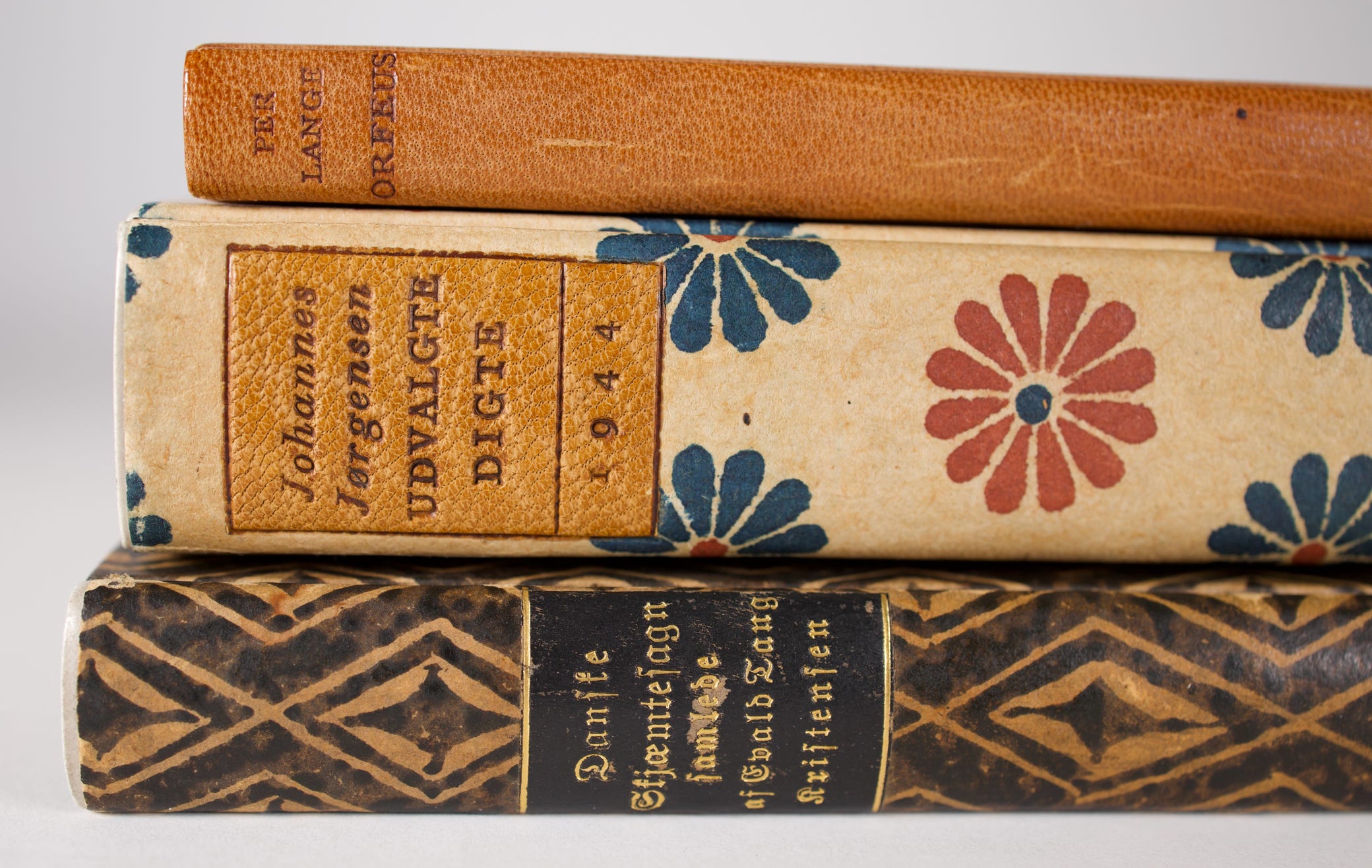 Stack of Danish Paper Bindings